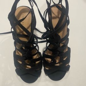 Torrid Black Strapped Heels